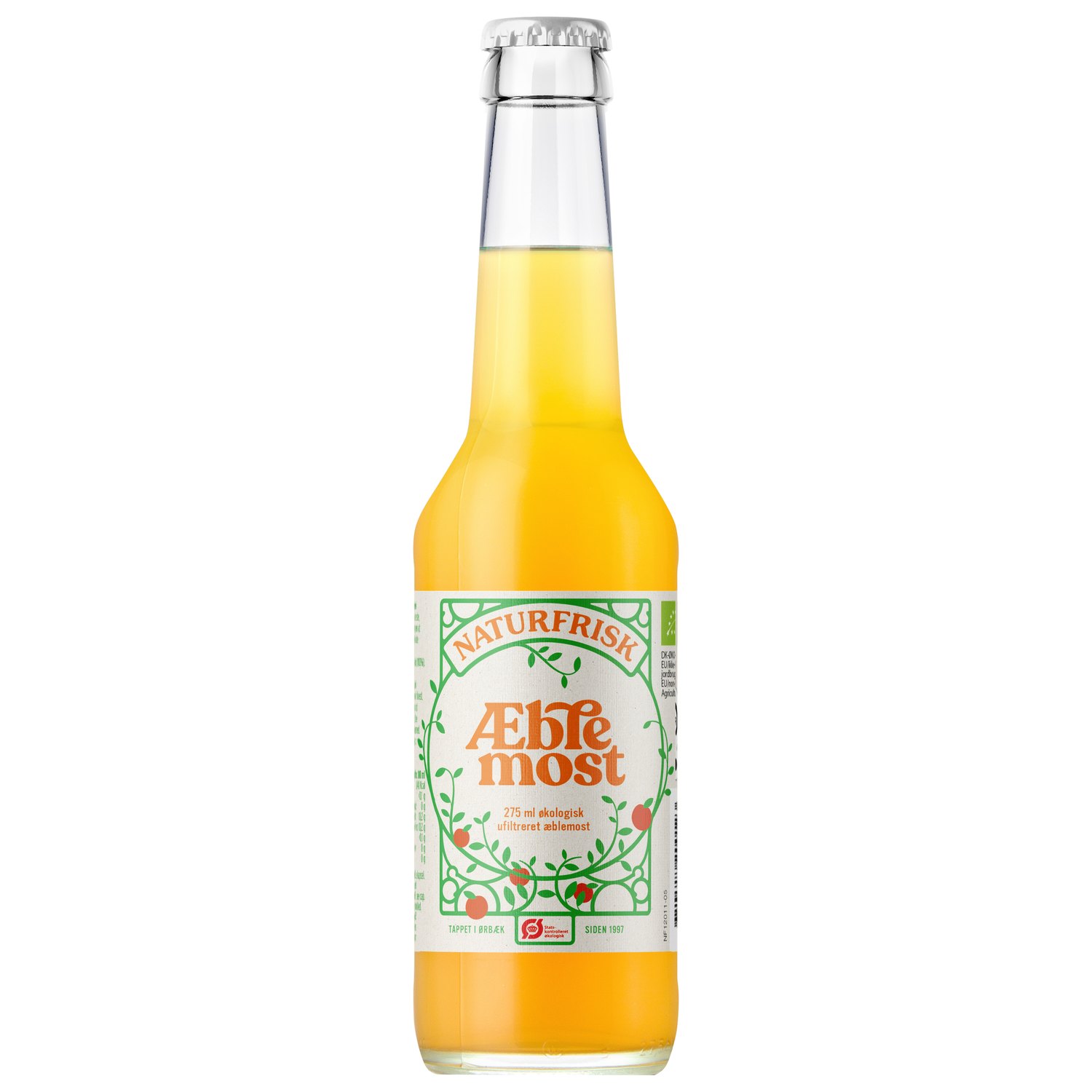 Æblemost Økologisk - 275 ml - Naturfrisk