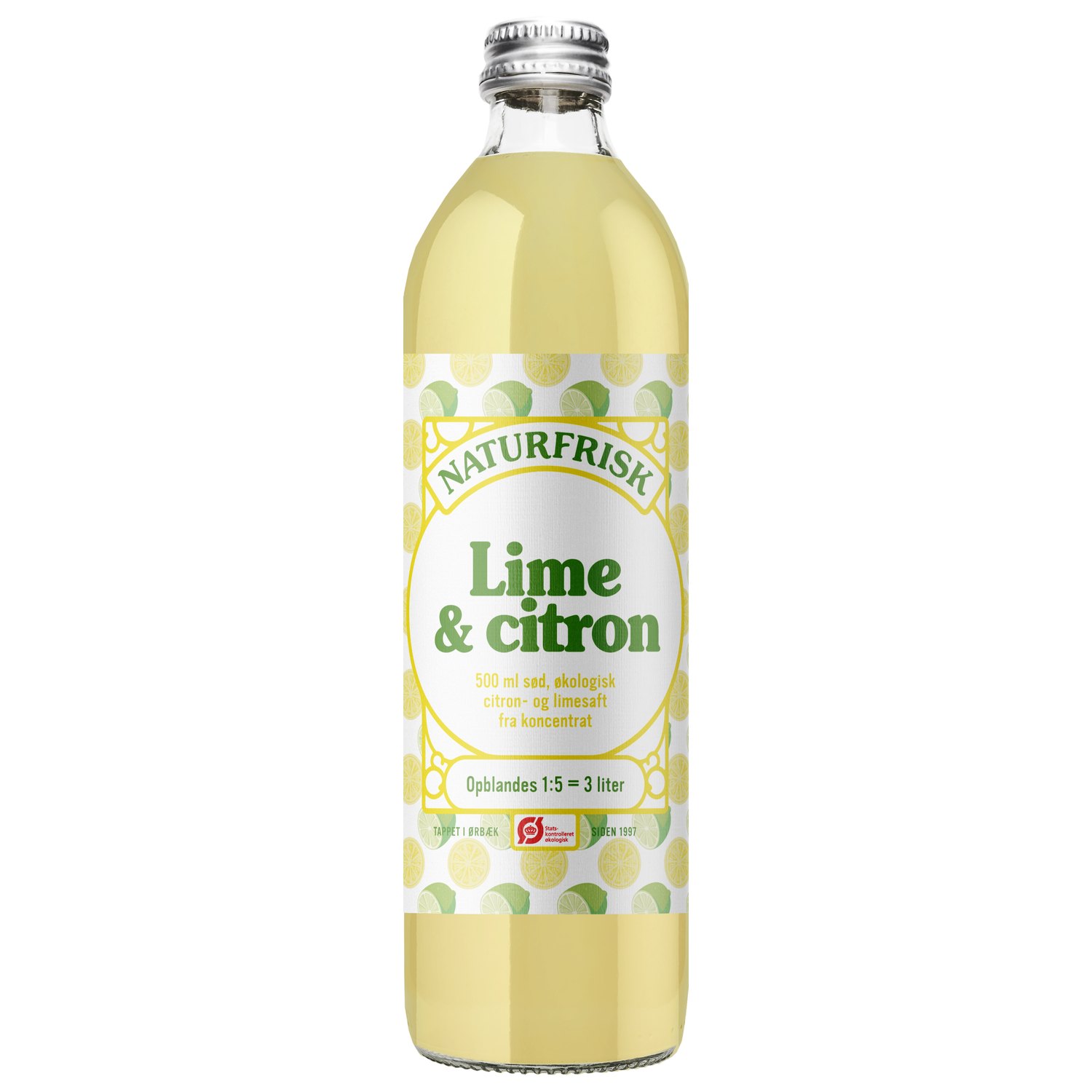 Lime & Citron saft Økologisk - 500 ml - Naturfrisk