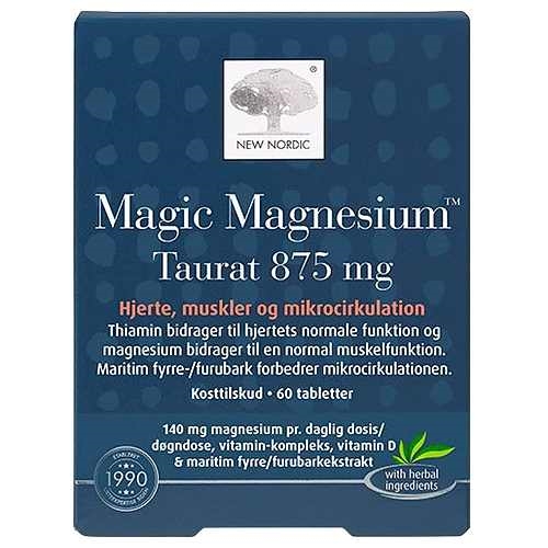 Magic Magnesium Taurat - 60 Tabletter - New Nordic