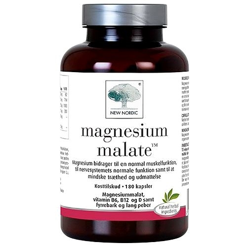 Magnesium malate - 270 Kapsler - New Nordic