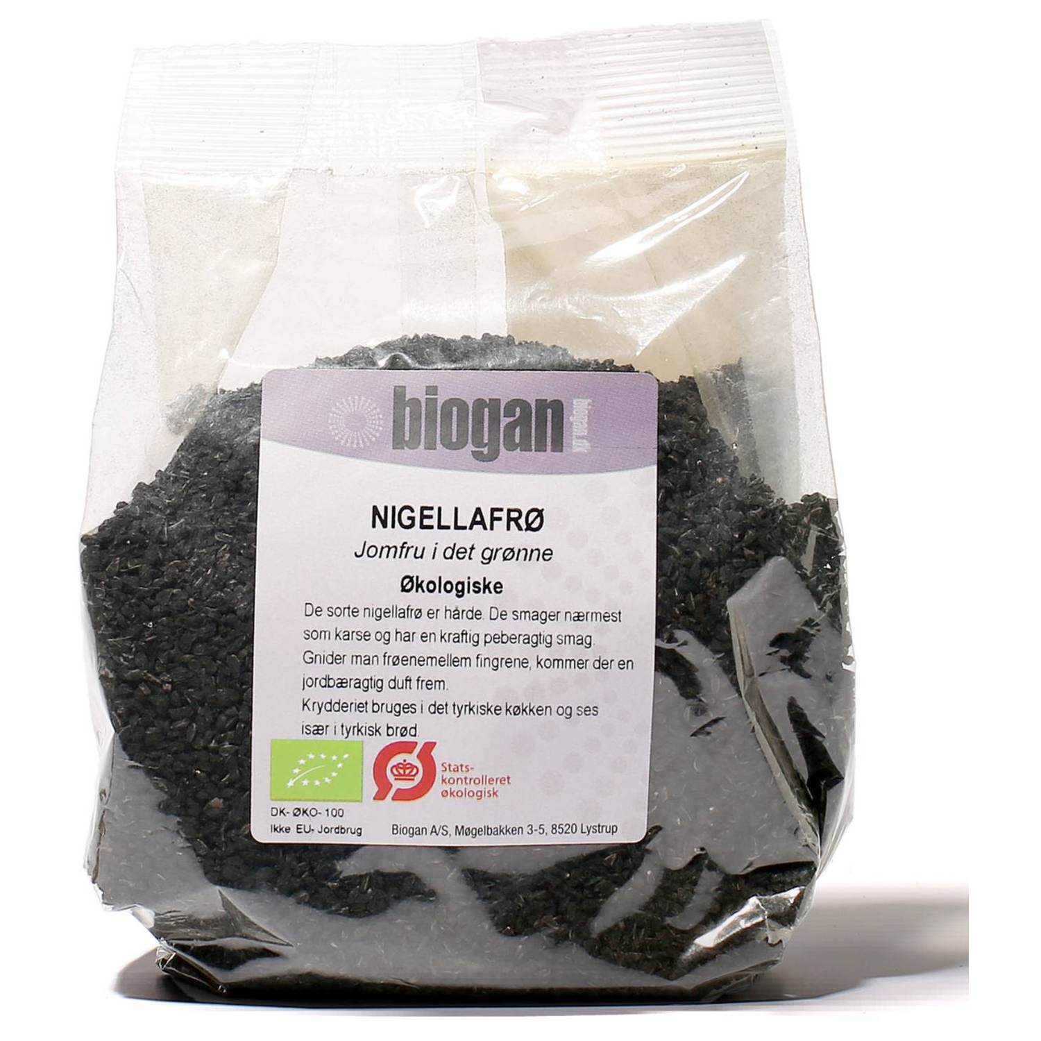 Nigellafrø Økologisk Jomfru i det grønne - 250 gram - Biogan