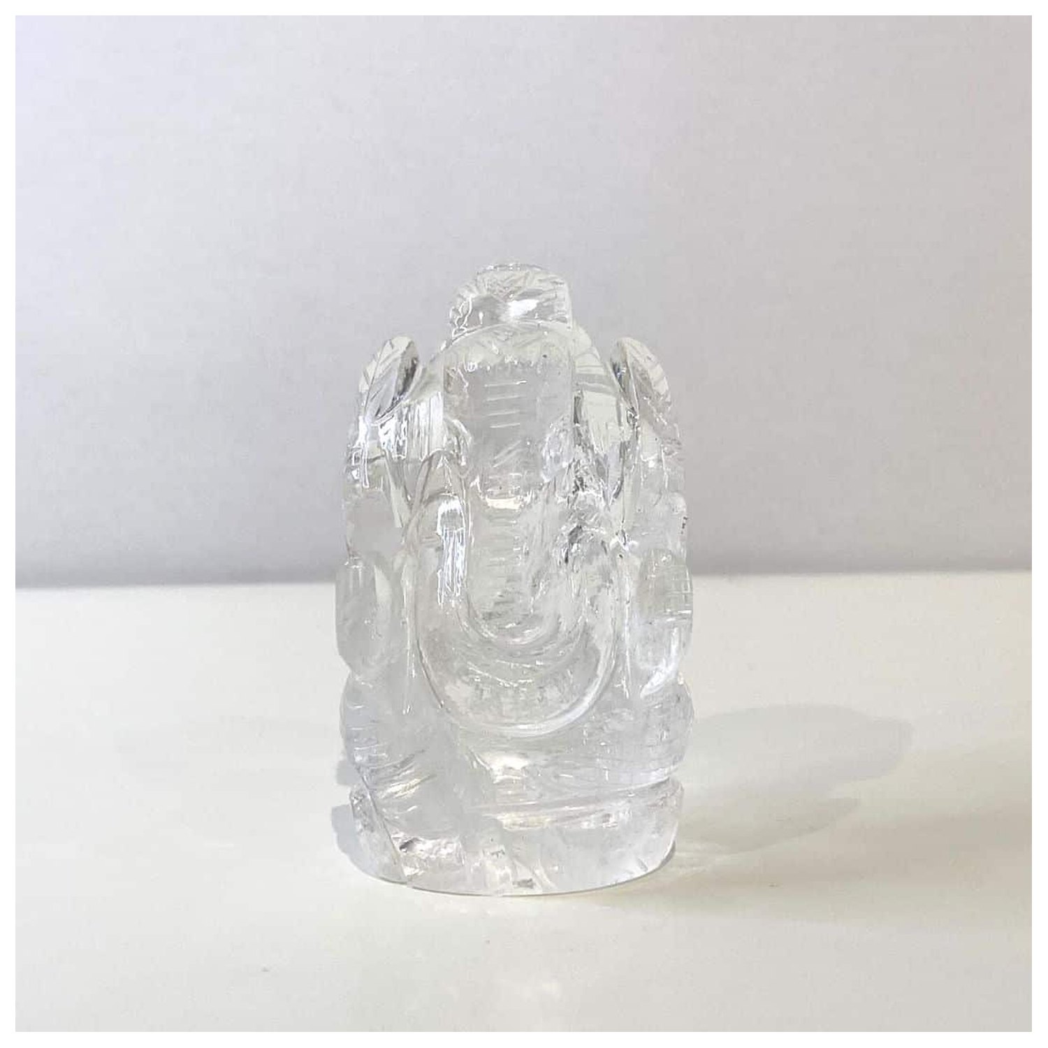 Ganesha Statue Bjergkrystal - ca. 6 cm - 108 Blessings