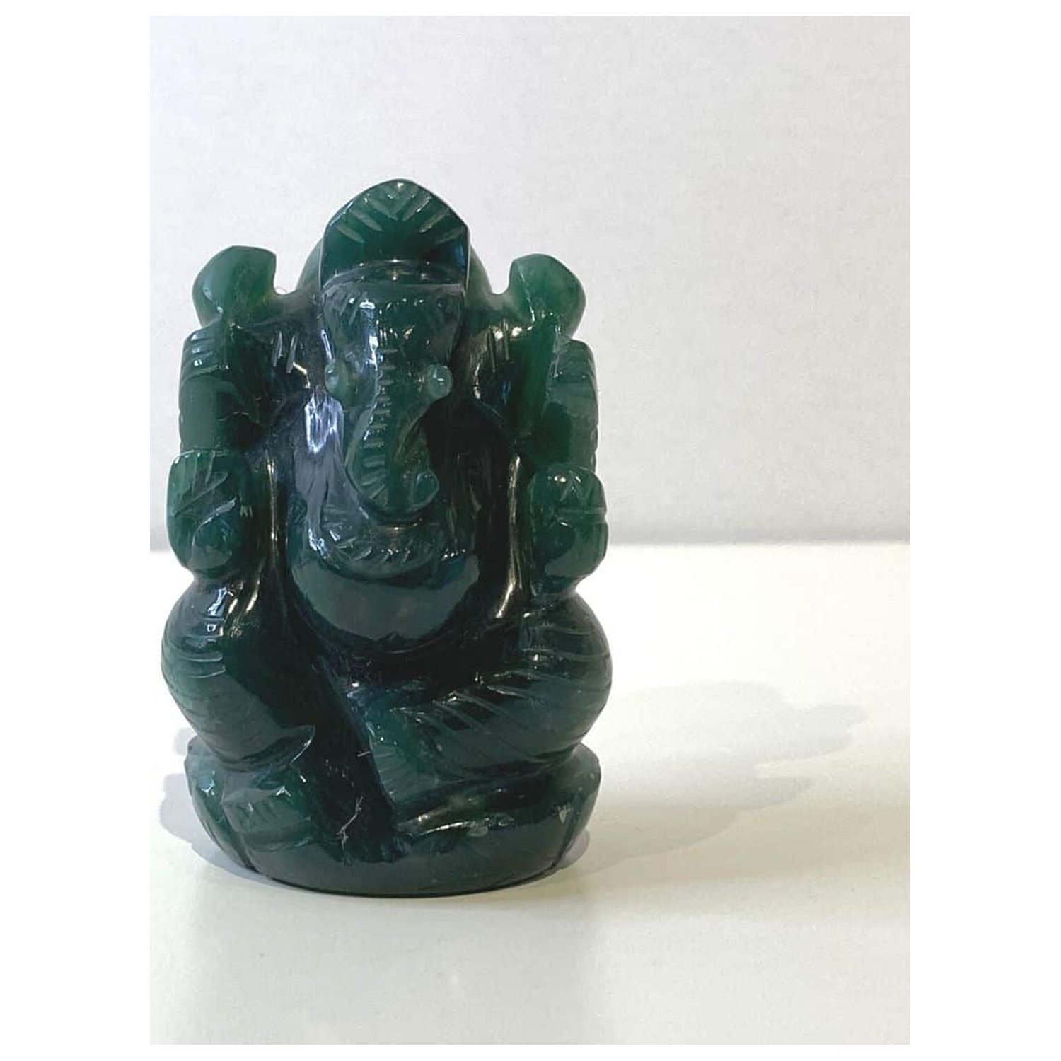 Ganesha Statue Colombiansk Jade - ca. 6 cm - 108 Blessings
