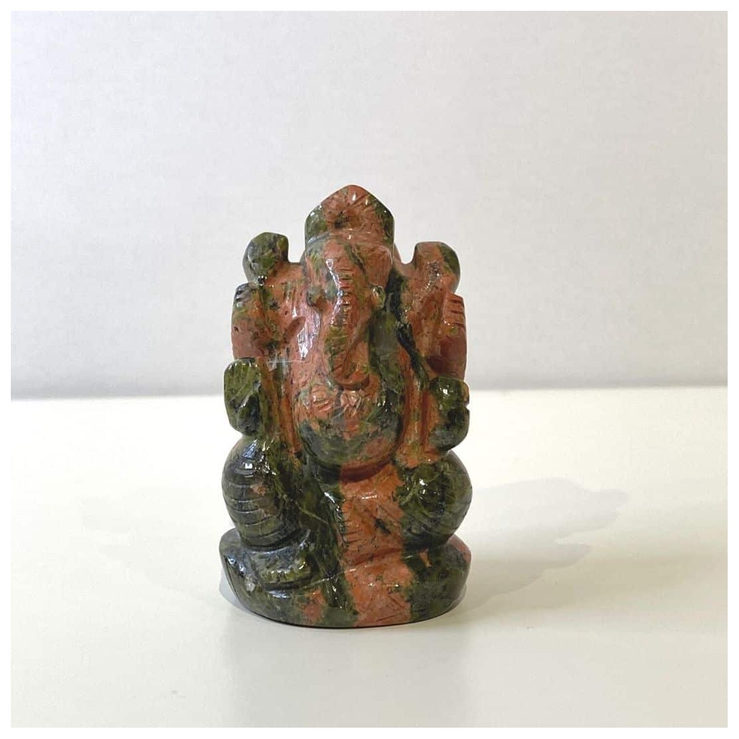 Ganesha Statue Unakit - ca. 6 cm - 108 Blessings