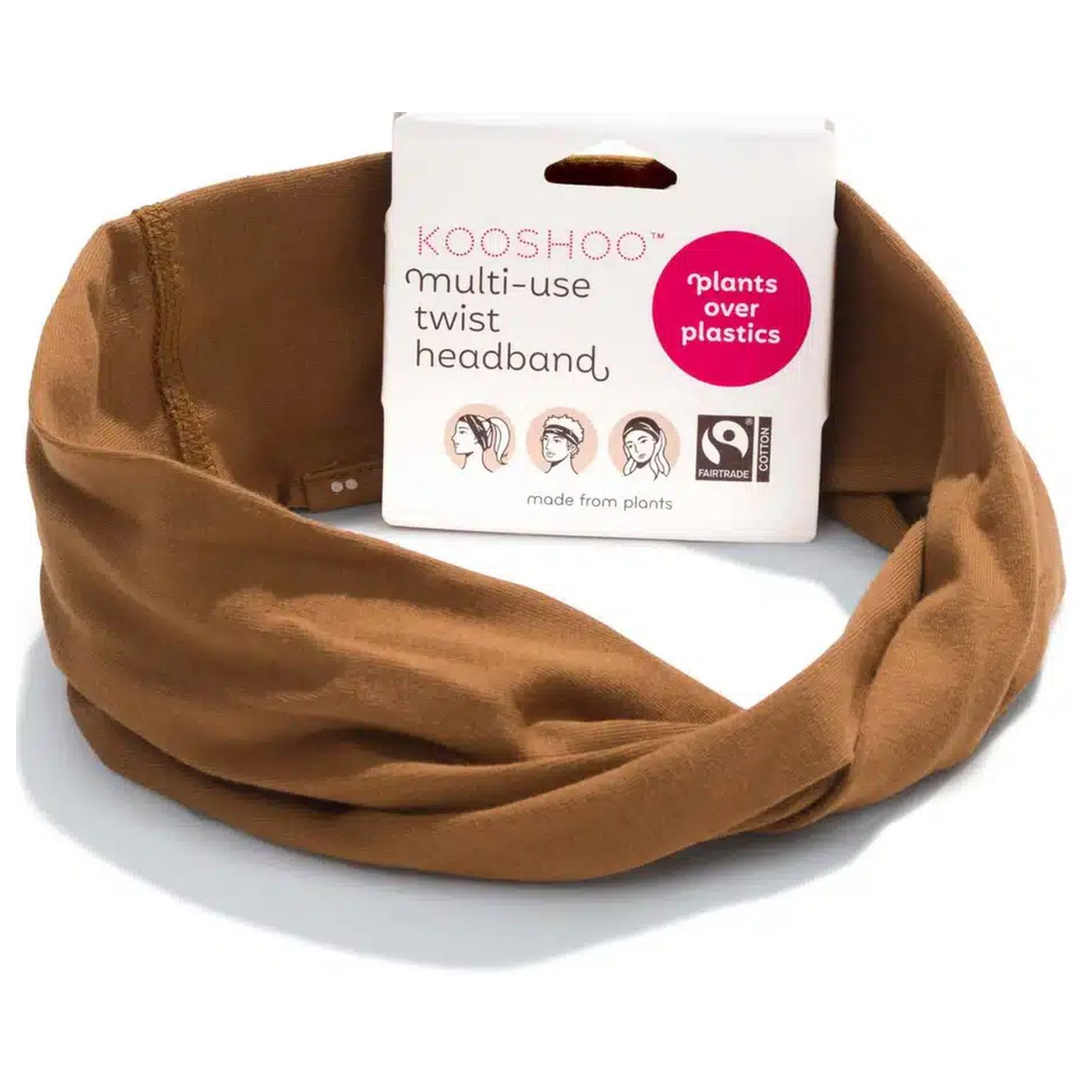 Hårbånd Twist Cocoa Brown Økologisk - Kooshoo