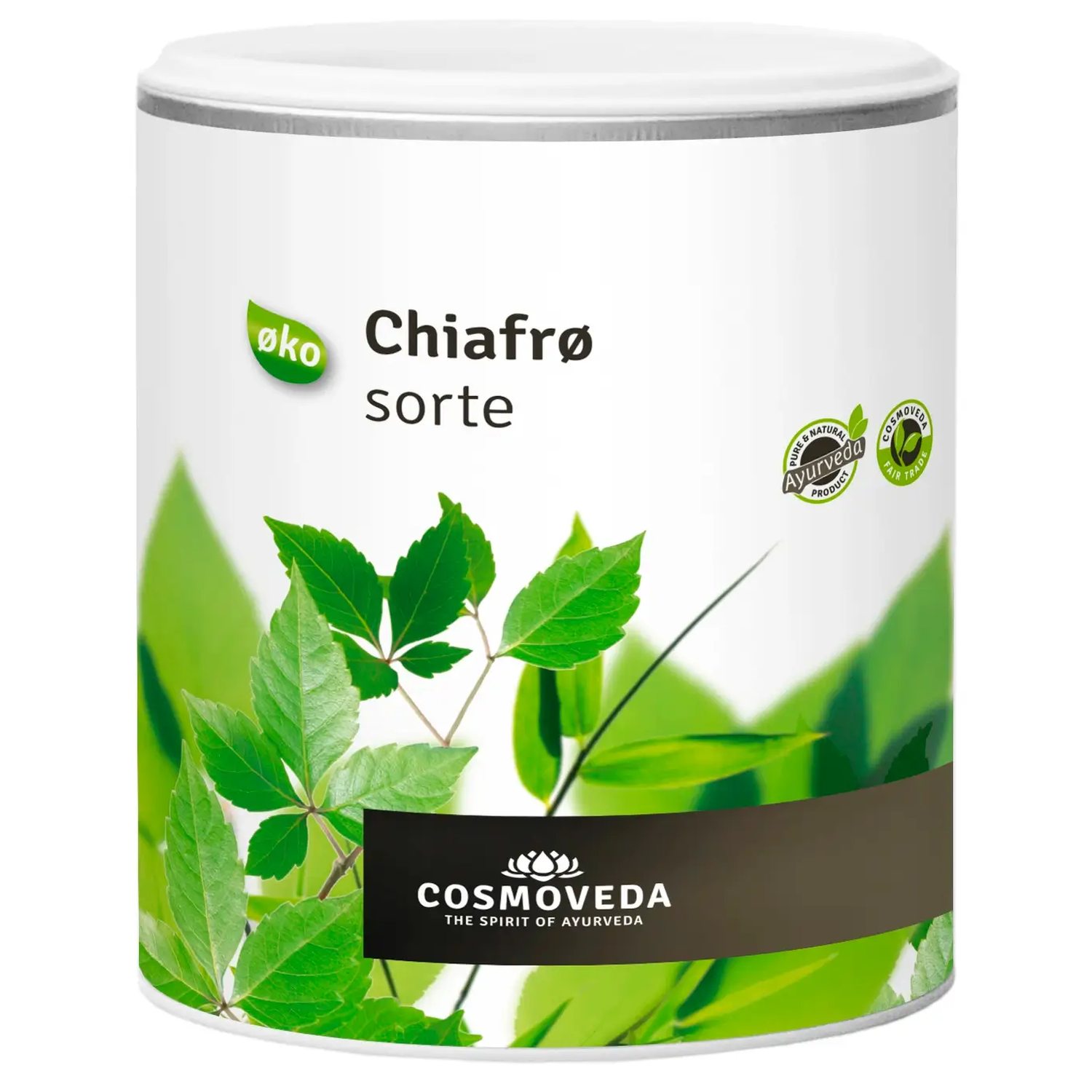 Chiafrø Sorte Økologisk - 450 gram - Cosmoveda