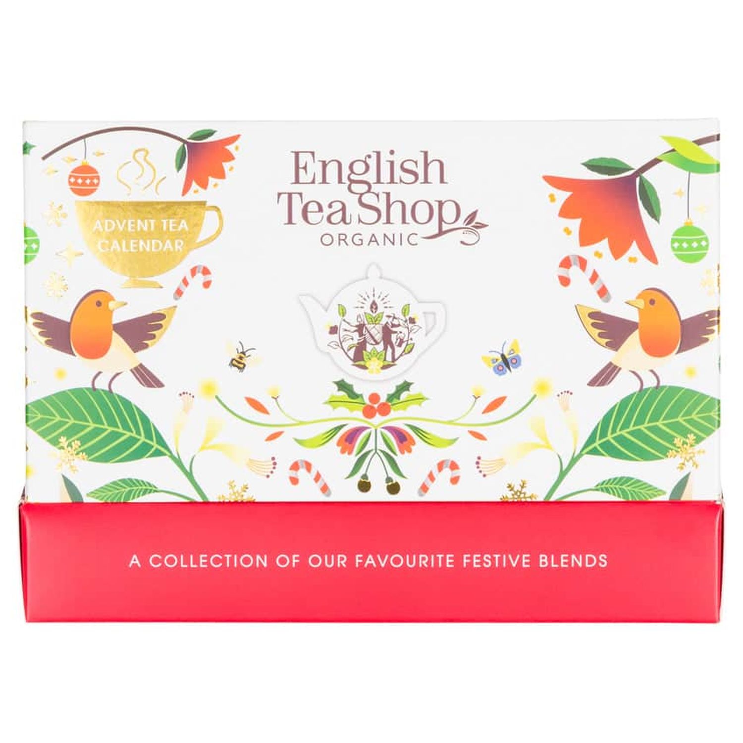 Julekalender Tebreve (Hvid) Økologisk - 25 breve - English Tea Shop