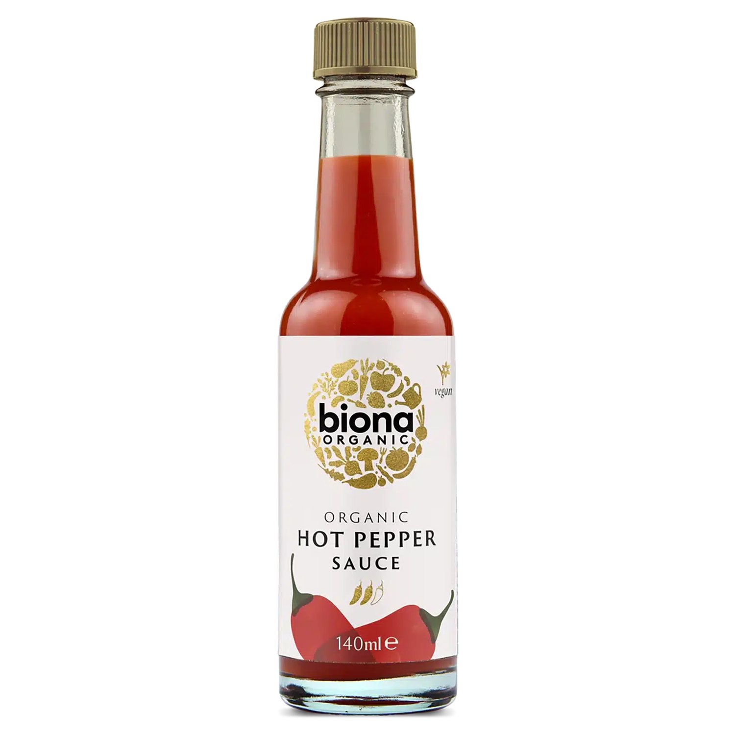 Hot Pepper Sauce Økologisk - 140 ml - Biona