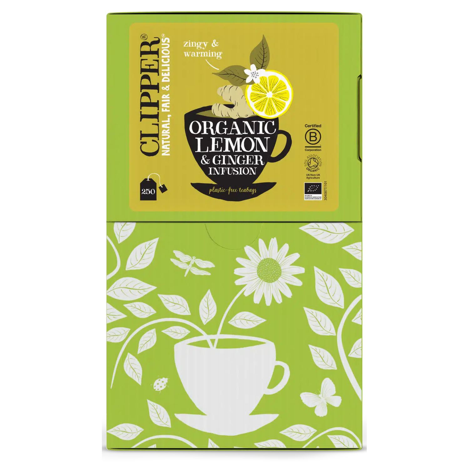 Citron & Ingefær Te Økologisk - 250 breve - Clipper