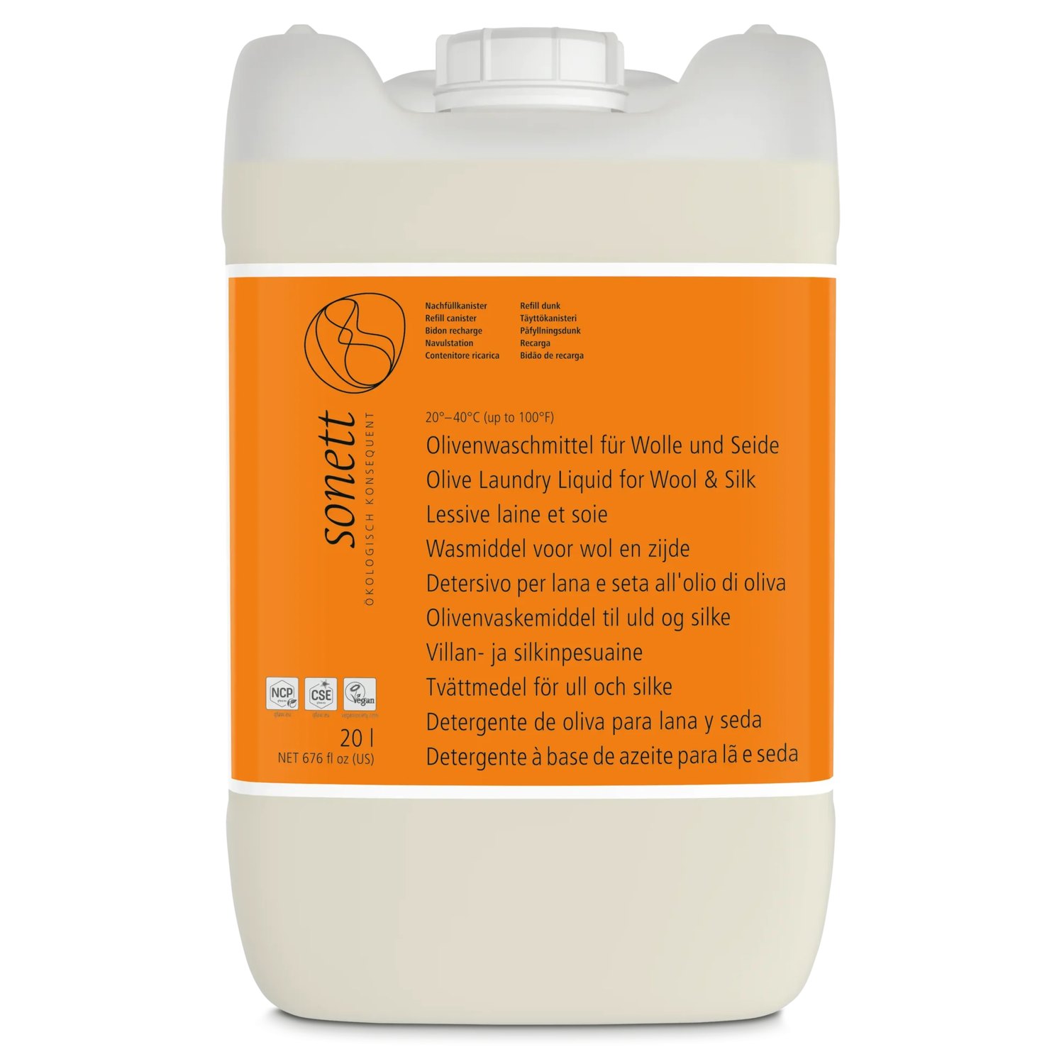 Vaskemiddel Uld/Silke Oliven - 20 liter - Sonett