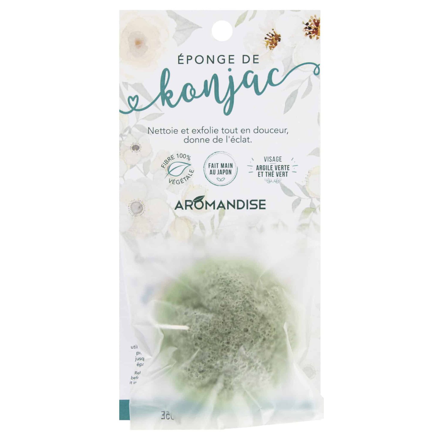 Konjacsvamp med Grøn Te og Ler - Aromandise