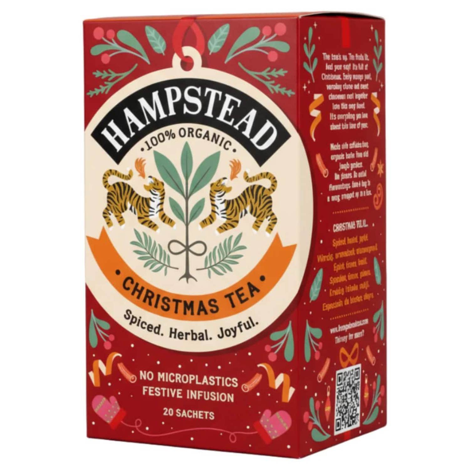 Christmas Te Koffeinfri Økologisk - 20 breve - Hampstead Tea
