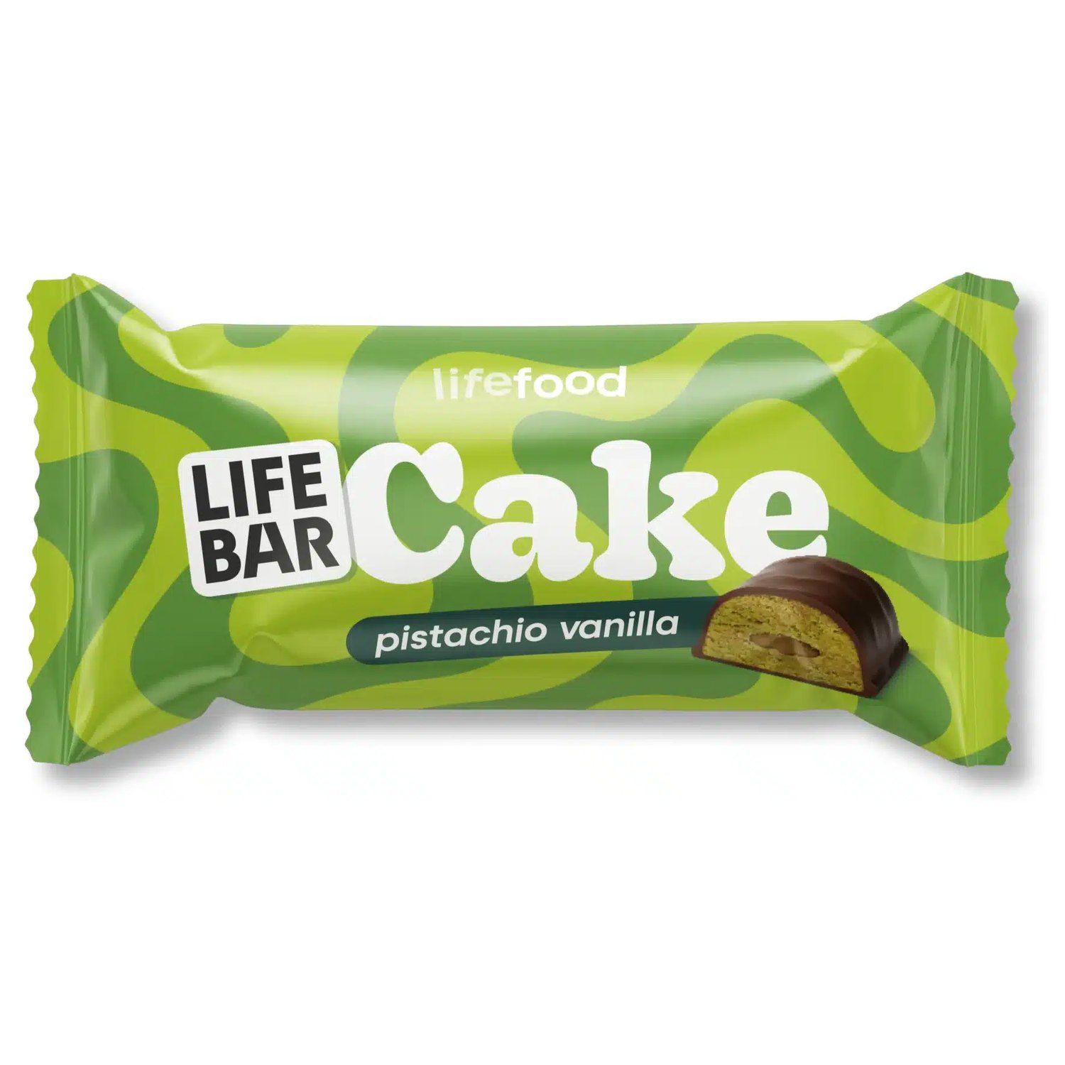 LifeBar Cake Pistachio Vanilla Økologisk - 35 gram - Lifefood