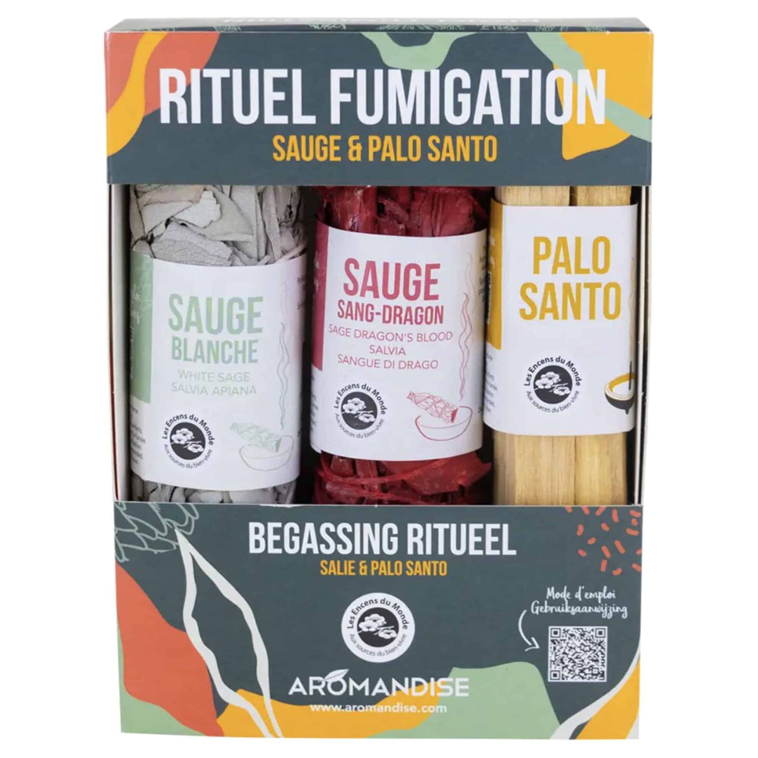 Renselsesritual Sæt med Salvie og Palo Santo - Aromandise