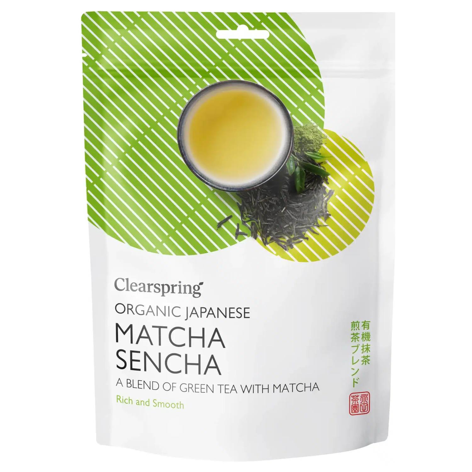 Matcha Sencha Grøn Te Løsvægt Økologisk - 85 gram - Clearspring
