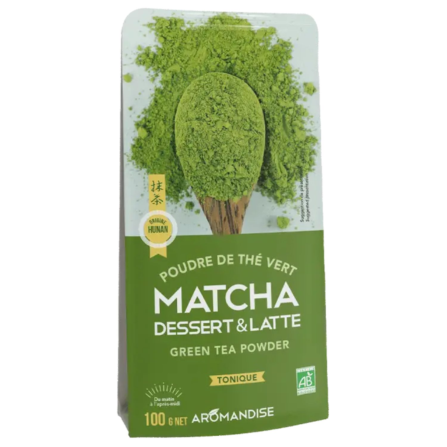 Matchapulver til Dessert & Latte Økologisk - 100 gram - Aromandise
