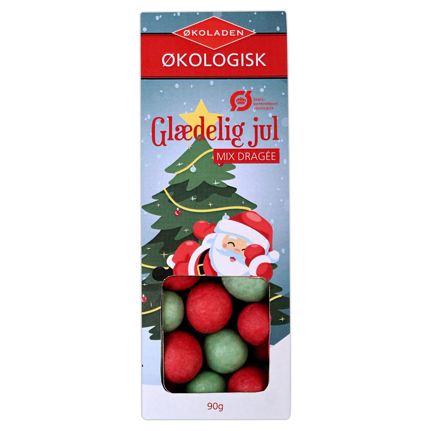 Glædelig Jul Mix Dragée Hasselnød Økologisk - 90 gram - Økoladen