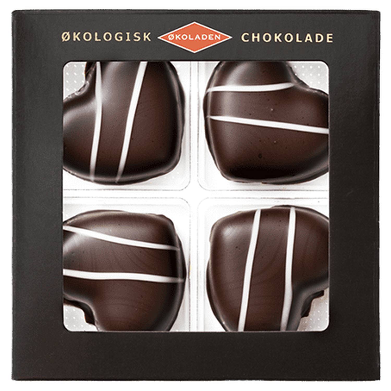 Marcipanhjerter 4 stk. Økologisk - 75 gram - Økoladen