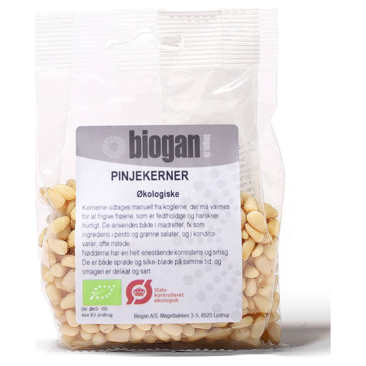 Pinjekerner Økologisk - 75 gram - Biogan