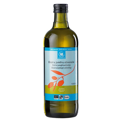 Olivenolie ekstra jomfru Italien Økologisk- 1 ltr - Urtekram  