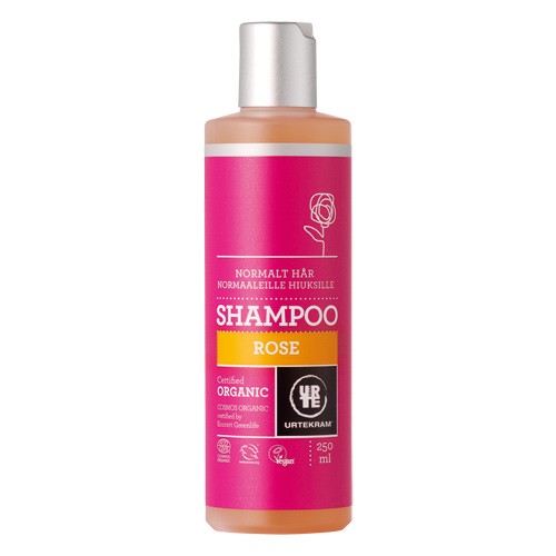 Shampoo til normalt hår Rose Økologisk  - 250 ml - Urtekram
