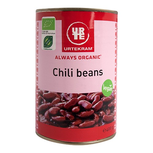 Chili beans dåse   Økologisk  - 400 gram - Urtekram