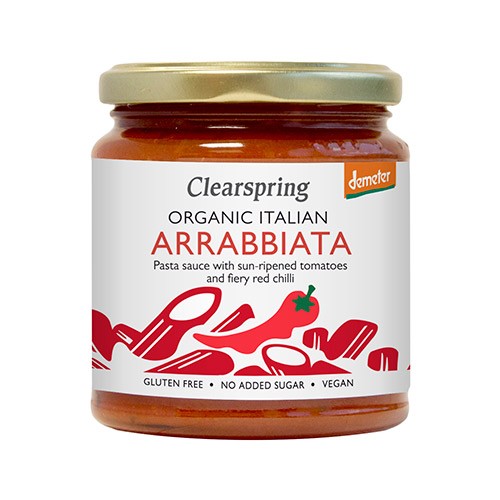 Pasta sauce Arrabbiata Økologisk - 300 gram - Clearspring