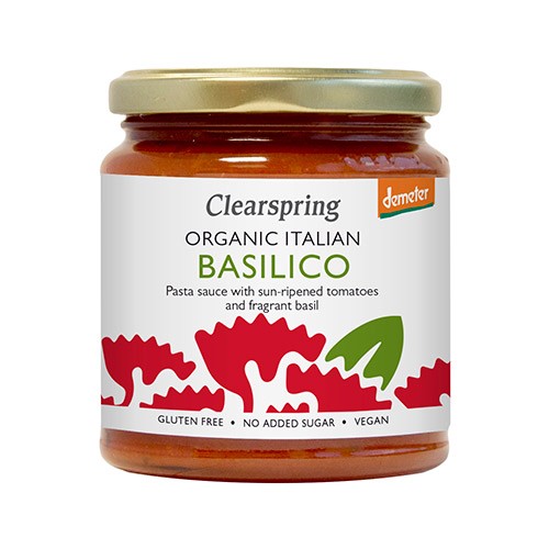 Pasta sauce Basilikum Økologisk - 300 gram - Clearspring