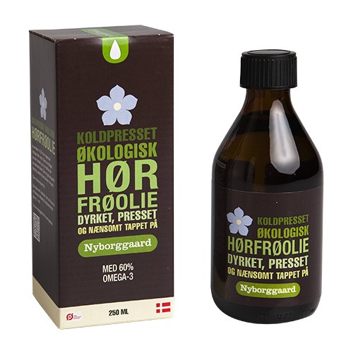 Hørfrøolie koldpresset Økologisk - 250 ml - Nyborgaard