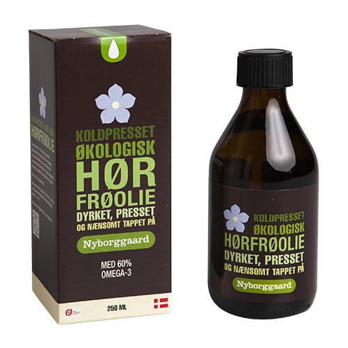 Hørfrøolie koldpresset Dansk Økologisk - 250 ml - Nyborgaard