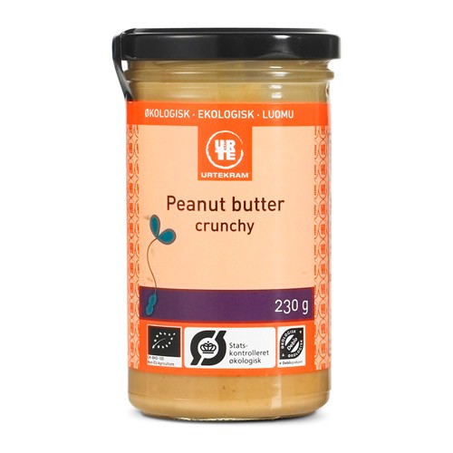 Peanutbutter crunchy Økologisk - 230 gr - Urtekram
