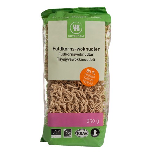 Fuldkorns woknudler Ø - 250 gr - Urtekram 