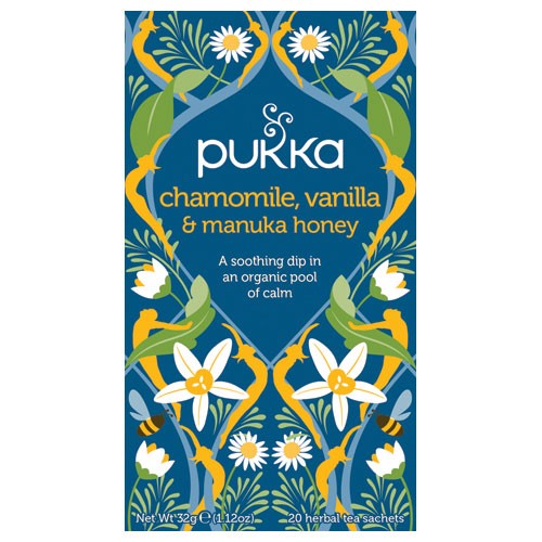 Chamomile, Vanilla & Manukahoney te Økologisk - 20 br - Pukka 