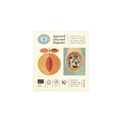 Apricot & Chia Seed Flapjack Økologisk Pak 140 Gram Doves
