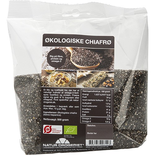 Chia frø Økologisk - 500 gr -  Natur-Drogeriet