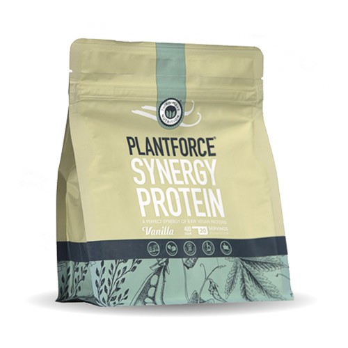 Billede af Protein vanilje - 400 gram - Plantforce Synergy