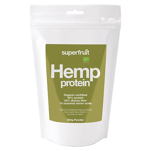 Hamp protein pulver (hemp powder) 45% protein - 500 gram