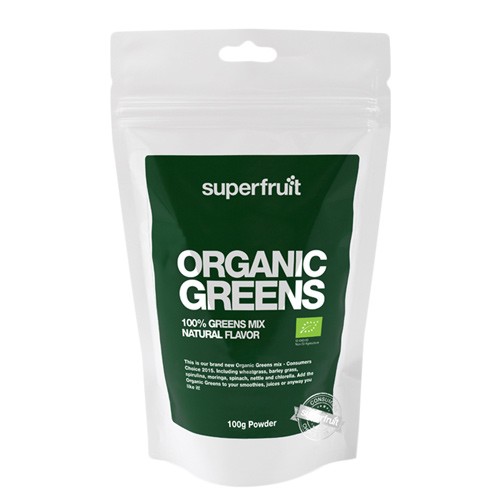 Organic greens pulvermix Økologisk - 100 gram - Superfruit 