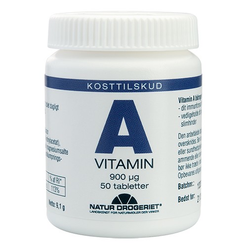 A-vitamin 3000 i.e - 50 tabletter - Natur-Drogeriet