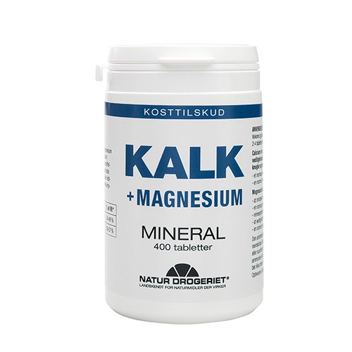 Kalk + magnesium - 400 tab - Natur Drogeriet