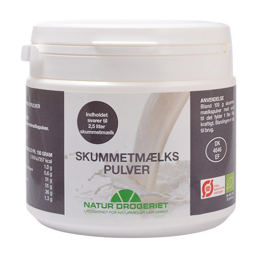 Skummetmælkspulver Økologisk- 250 gr -  Natur-Drogeriet