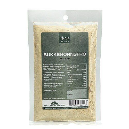 Bukkehornsfrø pulver  - 100 gram - Natur Drogeriet