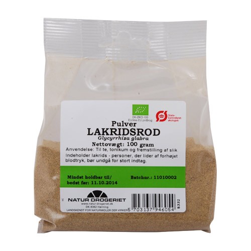 Lakridsrodspulver Ø - 100 gr - Natur Drogeriet