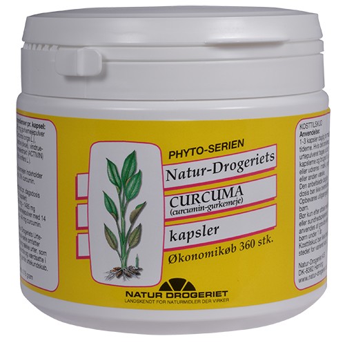 Billede af Curcuma med gurkemeje 495 mg - 360 kapsler - Natur Drogeriet