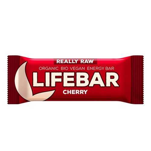 LifeBar Kirsebær RAW Økologisk - 47 gram - LifeFood