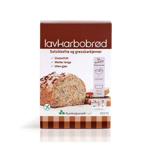 Brødmix, glutenfri Lowcarb-brød - 250 gr
