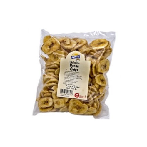 Bananchips Økologisk- 200 gr - Rømer