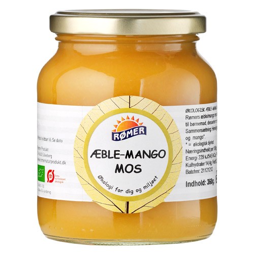 Æble mango mos demeter Økologisk - 360 gr - Rømer 