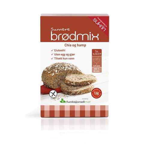Brødmix chia og hamp glutenfri - 250 gram