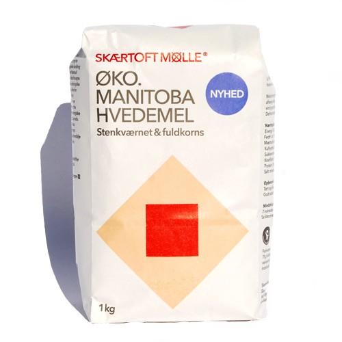 Manitoba hvedemel fuldkorn Økologisk - 1 kg - Skærtoft Mølle